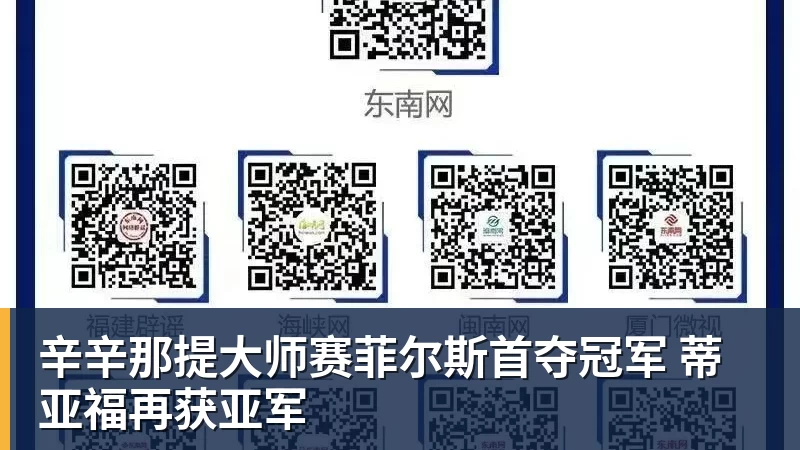 辛辛那提大师赛菲尔斯首夺冠军 蒂亚福再获亚军